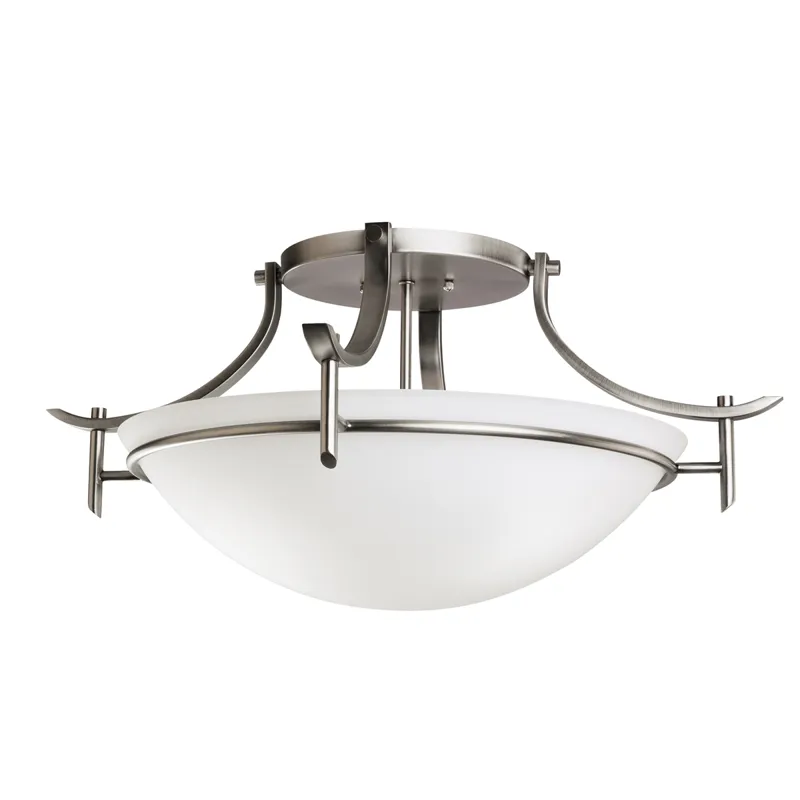 Olympia Collection Olympia 3 Light Semi Flush Ceiling Light - OZ (Olde Bronze)