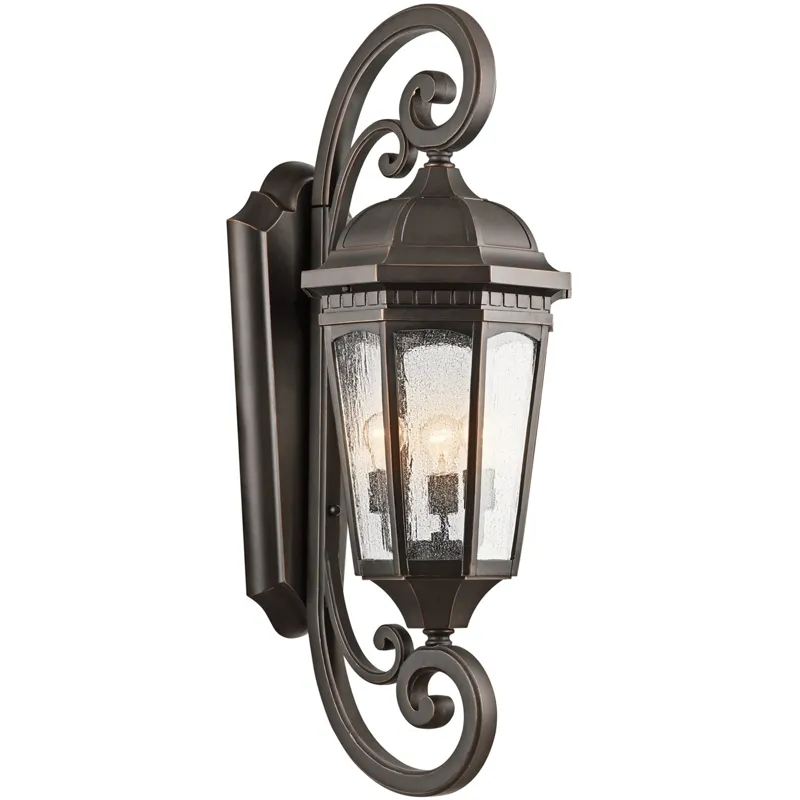 Courtyard Collection Outdoor Wall 3Lt RZ (Rubbed Bronze)