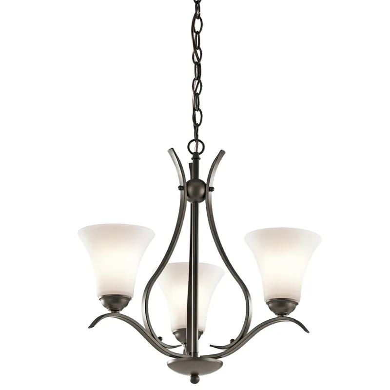 Keiran Collection 3 Light Chandelier - Olde Bronze OZ (Olde Bronze)