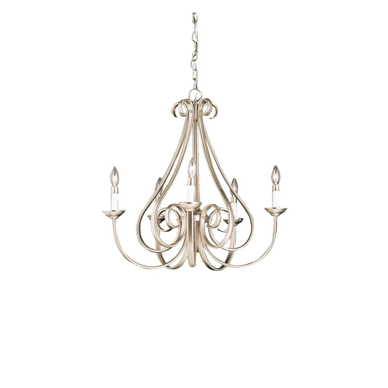 Dover Collection Dover 5 Light Chandelier - NI (Brushed Nickel)