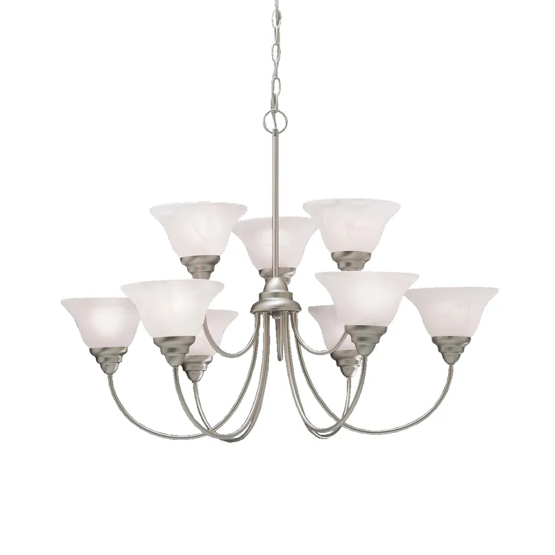 Telford Collection Telford 9 Light 2 Tiered Chandelier - NI (Brushed Nickel)