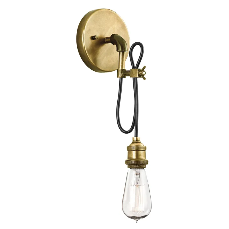 Rumer Collection Rumer 1 Light Mini Pendant/Sconce - NBR NBR (Natural Brass)