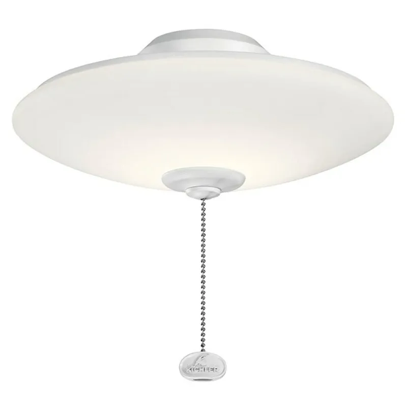 Low Profile Outdoor Bowl Light Kit LED 11.5" Etched Cased Opal Multiple Finishes