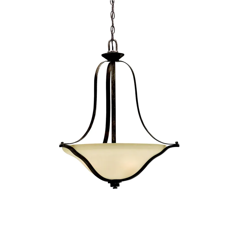 Langford 3 Light Inverted Pendant - OZ (Olde Bronze)