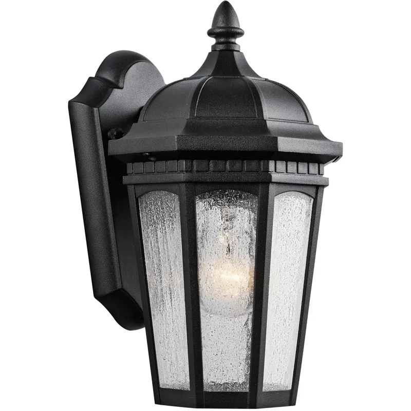Courtyard Collection Outdoor Wall 1Lt BKT (Textured Black)