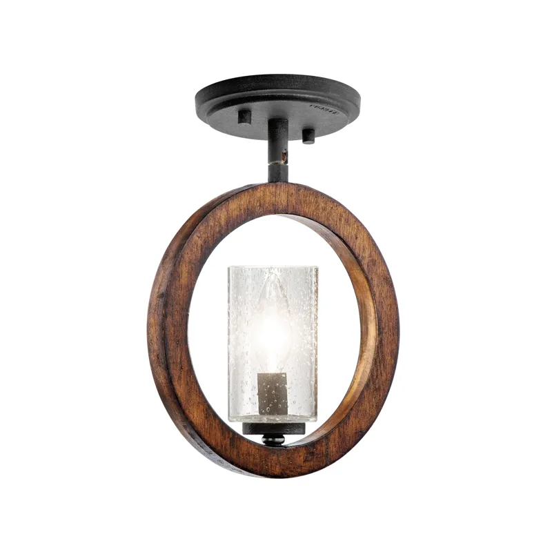 Grand Bank Collection 1 Light Pendalette Auburn Stained Finish (Auburn Stained Finish)