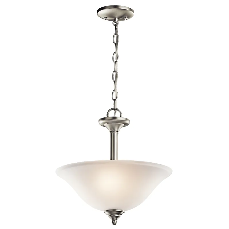 Armida Collection Armida 2 Light Semi Flush/Inverted Pendant - NIW (Brushed Nickel)