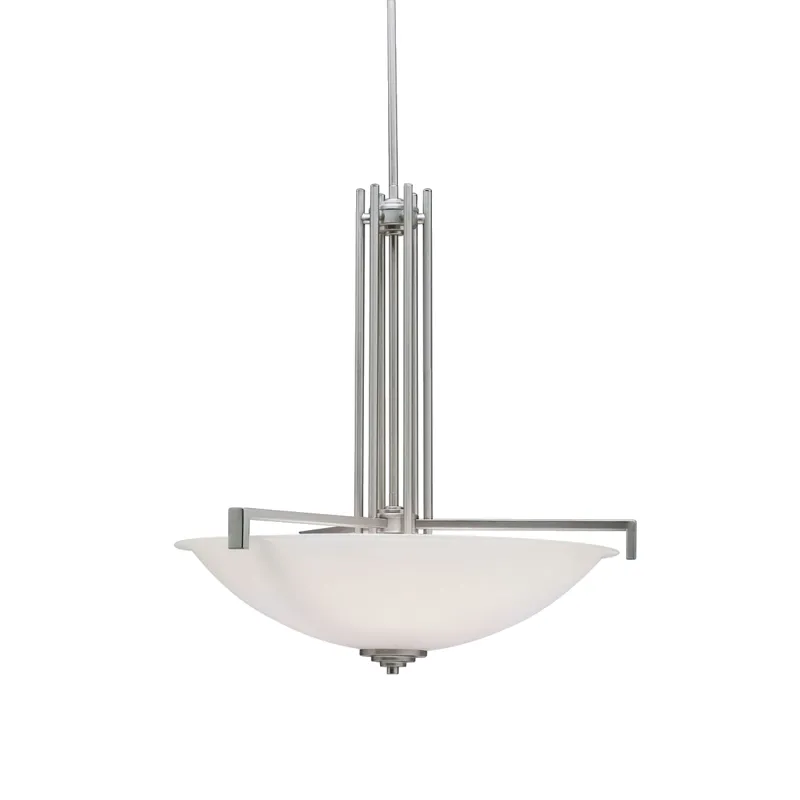 Eileen Collection 4 Light Inverted Pendant Brushed Nickel (Brushed Nickel)