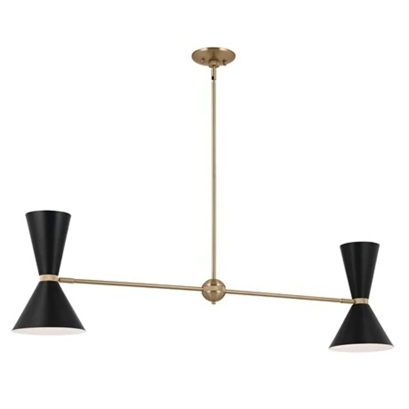 Phix Chandelier - Champagne Bronze and Black