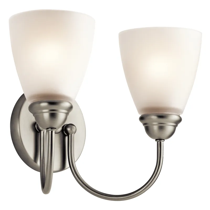 Jolie Collection Jolie 2 Light Bath Light - Brushed Nickel NI (Brushed Nickel)