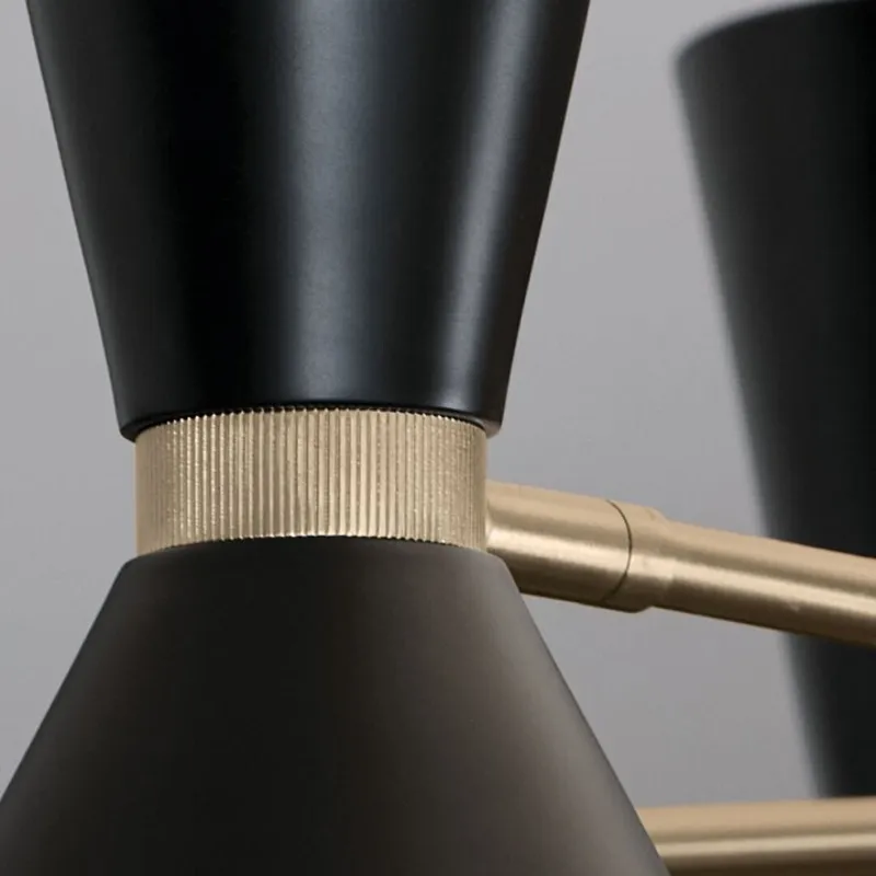 Phix Chandelier - Champagne Bronze and Black