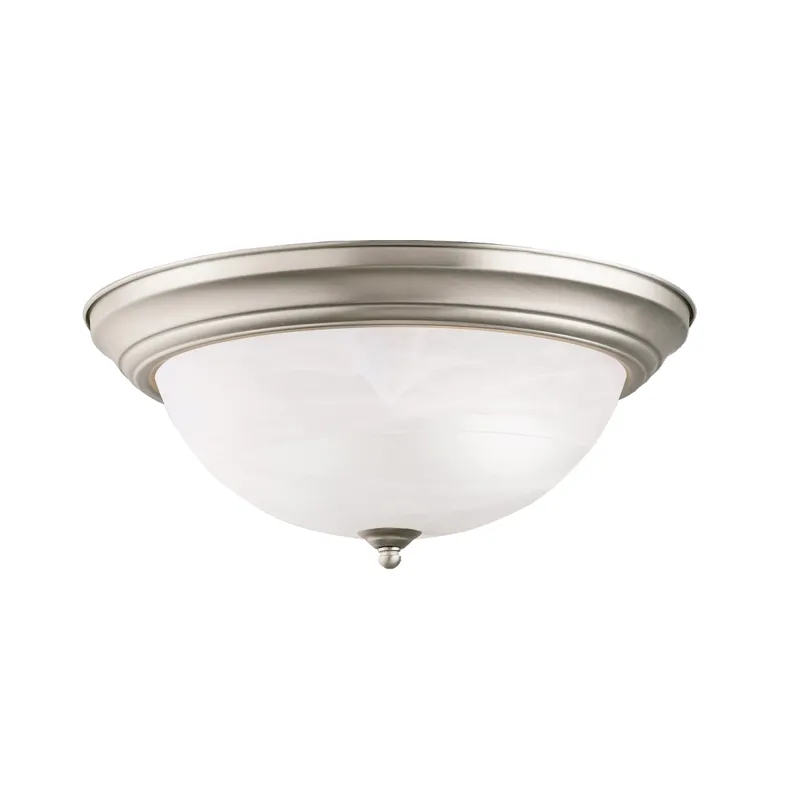 3 Light Flush Mount Ceiling Light - NI (Brushed Nickel)