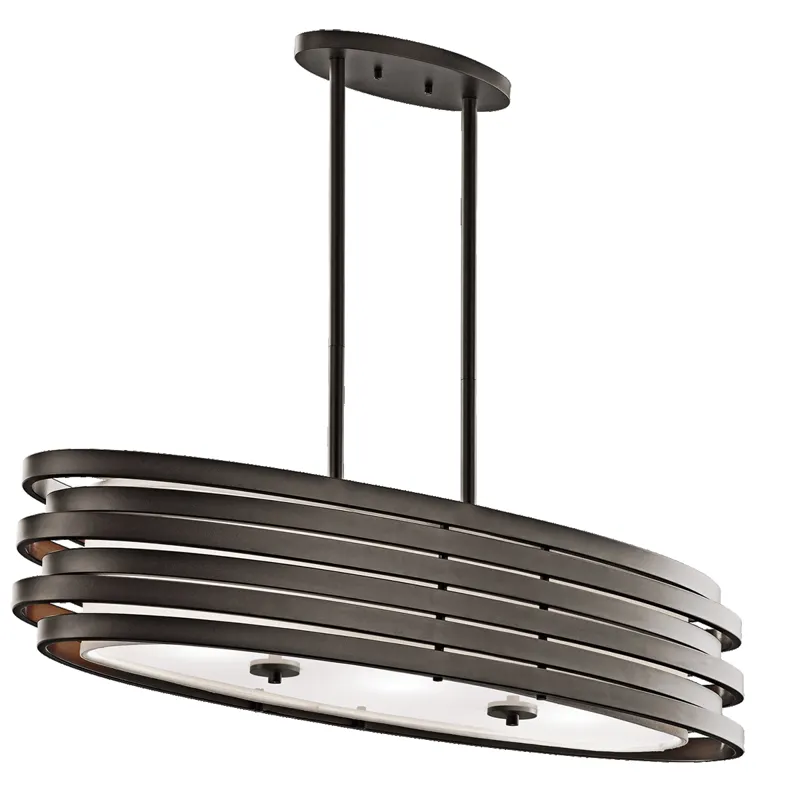 Roswell Collection Roswell 3 Light Oval Chandelier/Pendant - OZ (Olde Bronze)