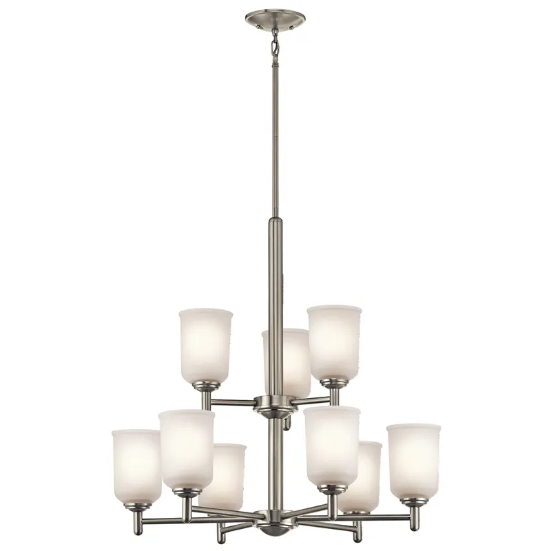 Shailene Collection Shailene 9 Light Chandelier - Brushed Nickel NI (Brushed Nickel)
