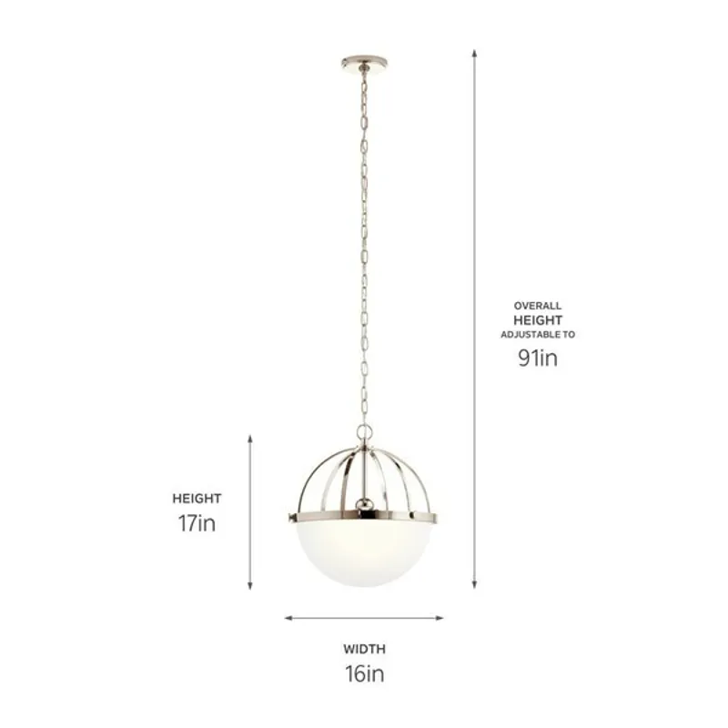 Edmar&trade; Light Pendant - Polished Nickel