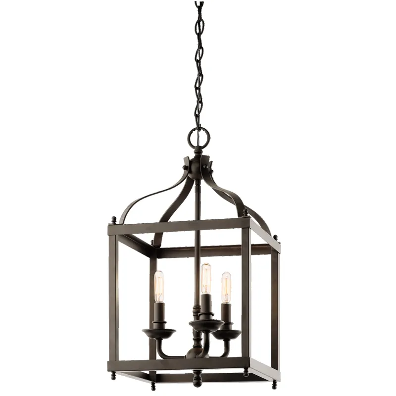 Larkin Collection Larkin 3 Light Foyer Chandelier - Olde Bronze (Olde Bronze)