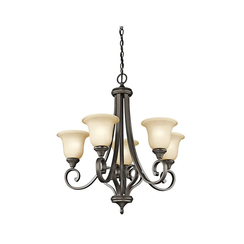 Monroe Collection Monroe 5 Light Chandelier - Olde Bronze (Olde Bronze)
