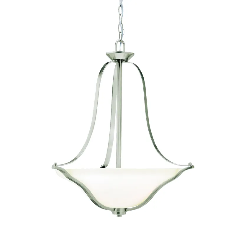 Langford 3 Light Inverted Pendant - NI (Brushed Nickel)