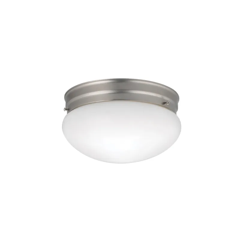 Ceiling Space Collection 2 Light Flush Mount Ceiling Light Brushed Nickel (Brushed Nickel)