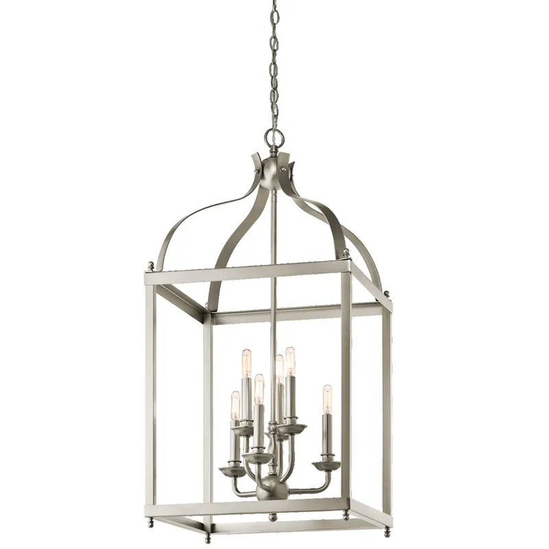 Larkin Collection Larkin 6 Light Foyer Pendant - NI (Brushed Nickel)