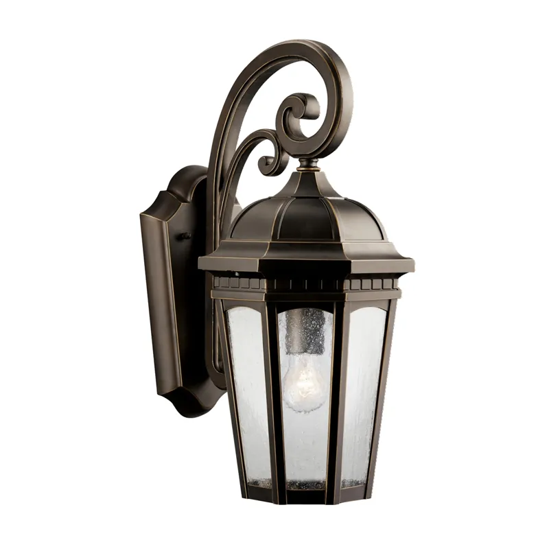 Courtyard Collection Courtyard 1 Light Outdoor Wall Lantern - RZ (Rubbed Bronze)