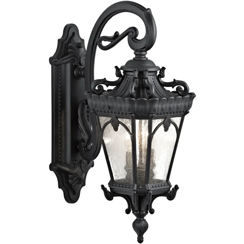 Tournai Collection Tournai 2 Light Outdoor Wall Lantern - BKT (Textured Black)