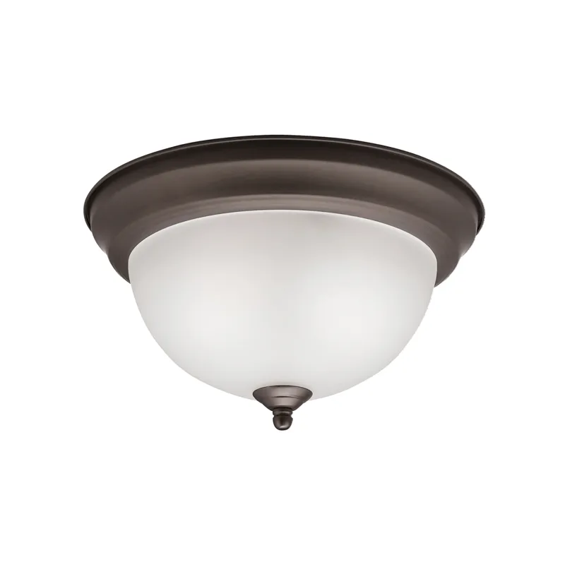 2 Light Flush Mount Ceiling Light Olde Bronze (Olde Bronze)