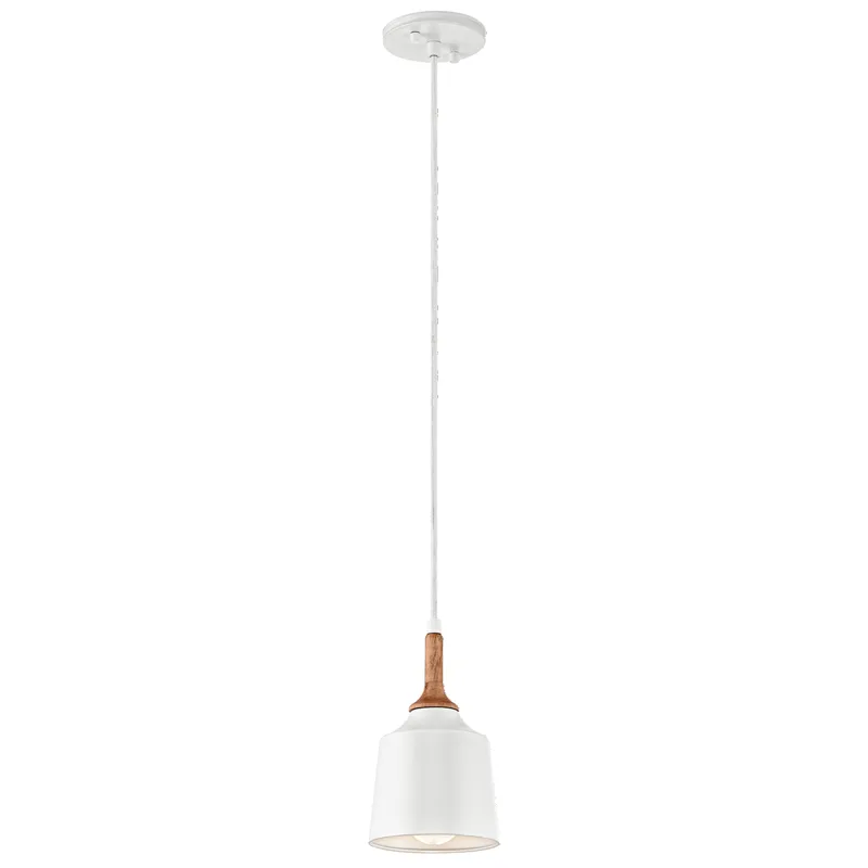 Danika Collection Danika 1 Light Mini Pendant - WH WH (White)