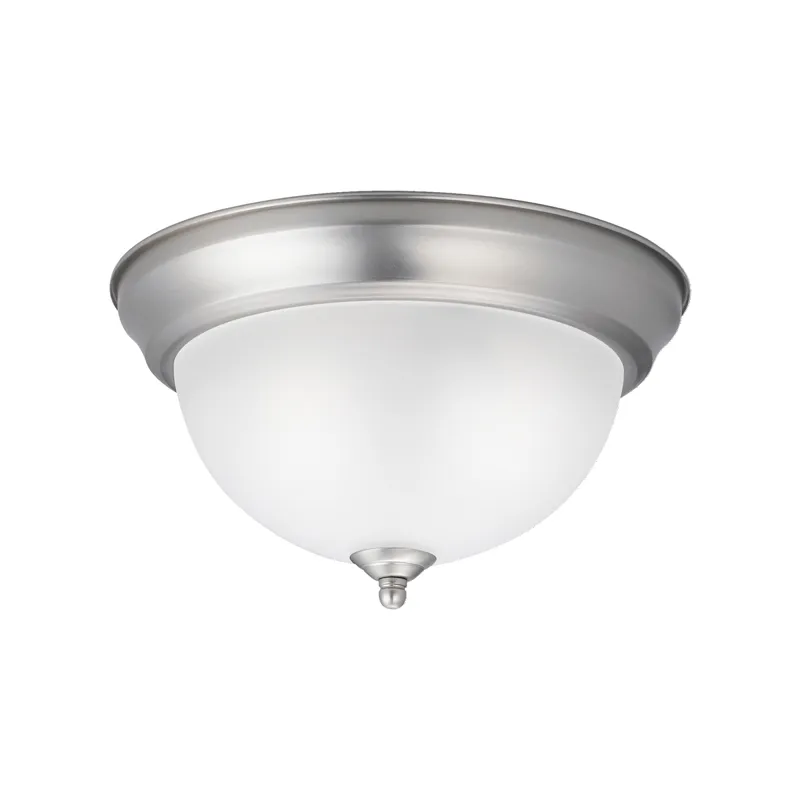 2 Light Flush Mount Ceiling Light Brushed Nickel (Brushed Nickel)