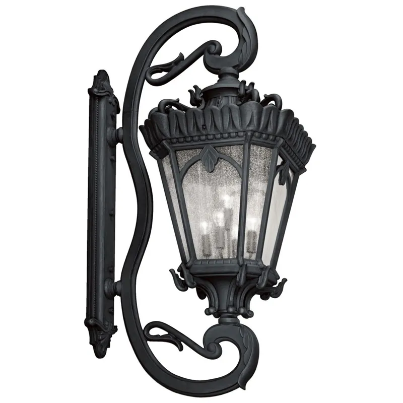 Tournai Collection Outdoor Wall 5Lt BKT (Textured Black)