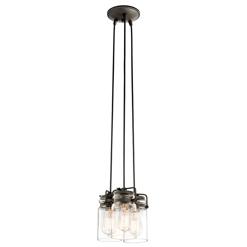 Brinley Collection Brinley 3 light Pendant - Olde Bronze OZ (Olde Bronze)