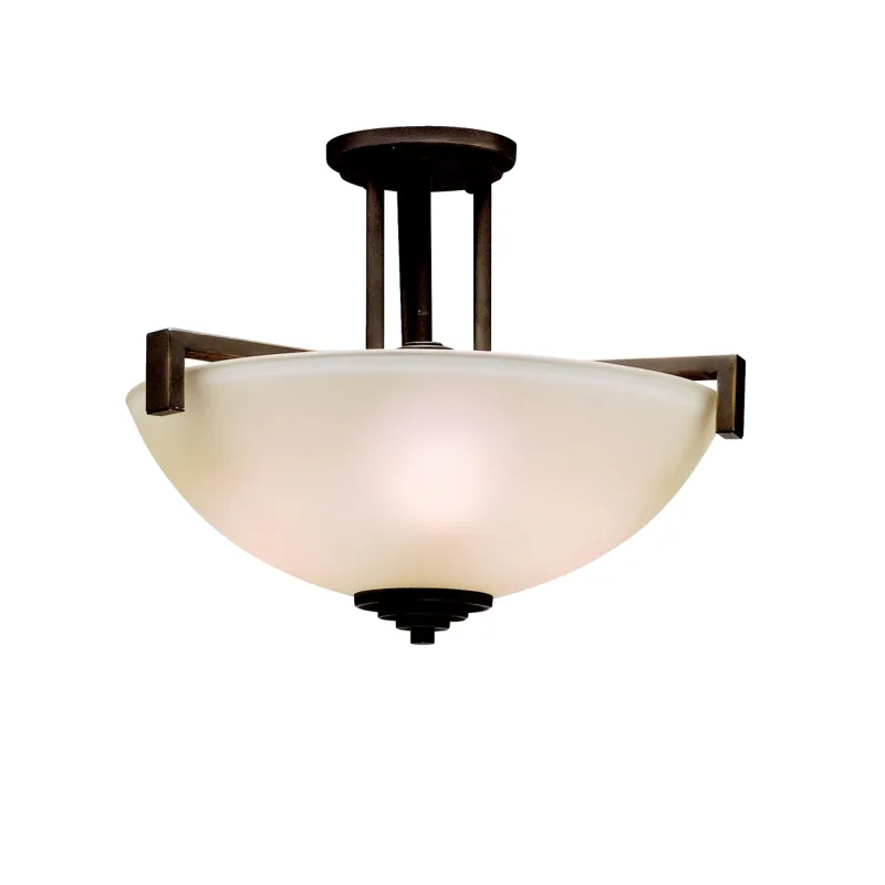 Eileen Collection 3 Light Pendant/Semi Flush Chrome (Chrome)