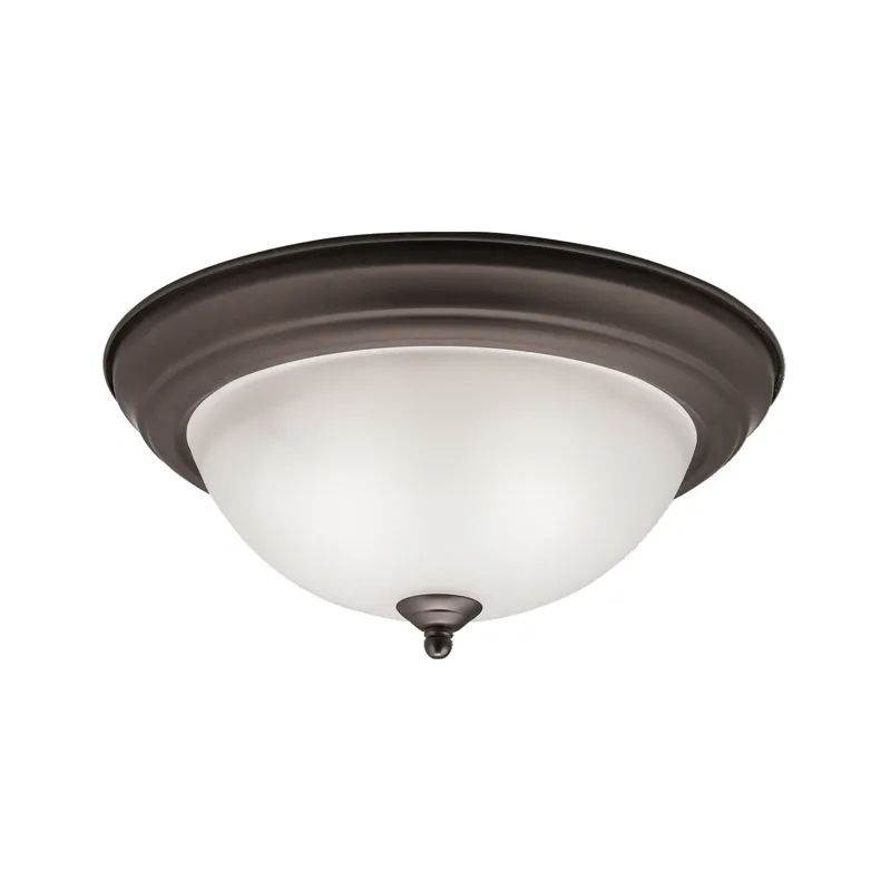 13.25" 2 Light Flush Mount - Olde Bronze