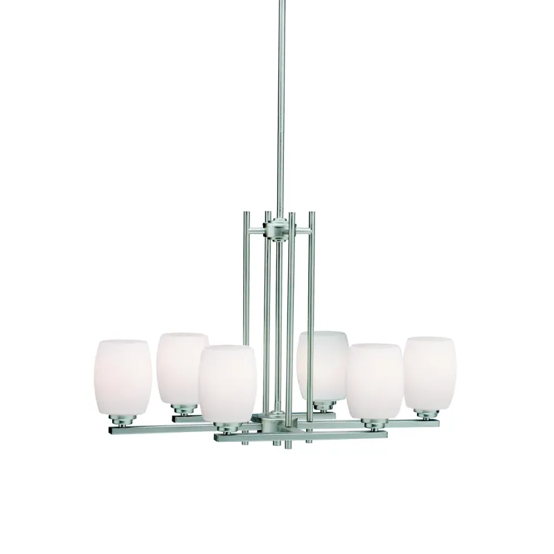 Eileen Collection Eileen 6 Light Chandelier - Brushed Nickel (Brushed Nickel)