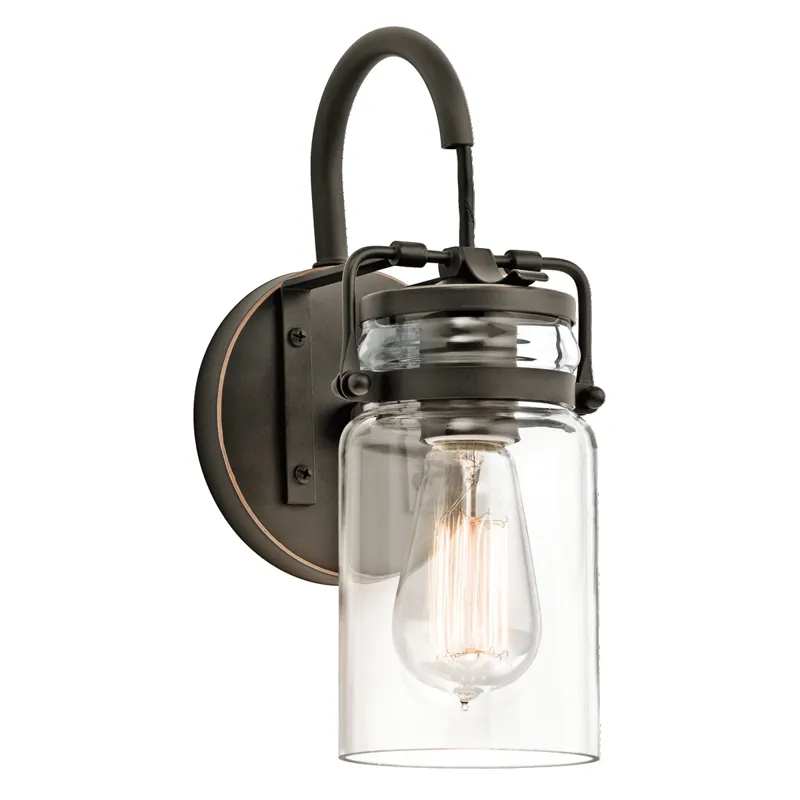 Brinley Collection Brinley 1 light Wall Sconce - Olde Bronze OZ (Olde Bronze)