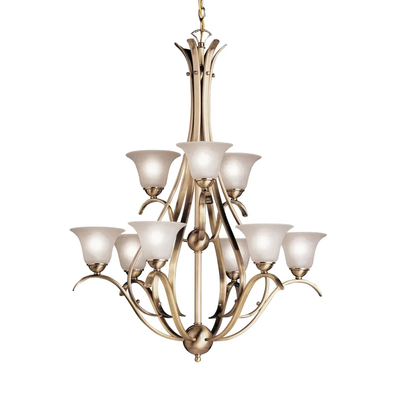 Dover Collection Dover 9 Light Chandelier - Brushed Nickel (Brushed Nickel)