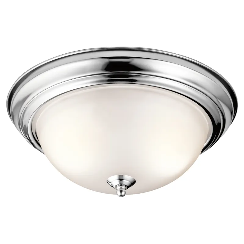 13.25" 2 Light Flush Mount - Chrome