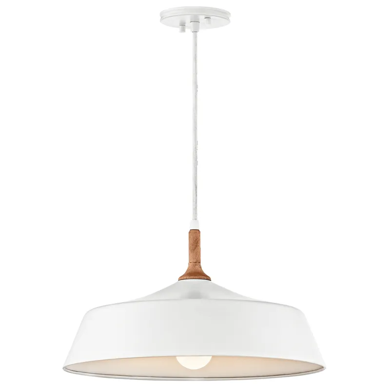 Danika Collection Danika 1 Light Pendant - WH WH (White)