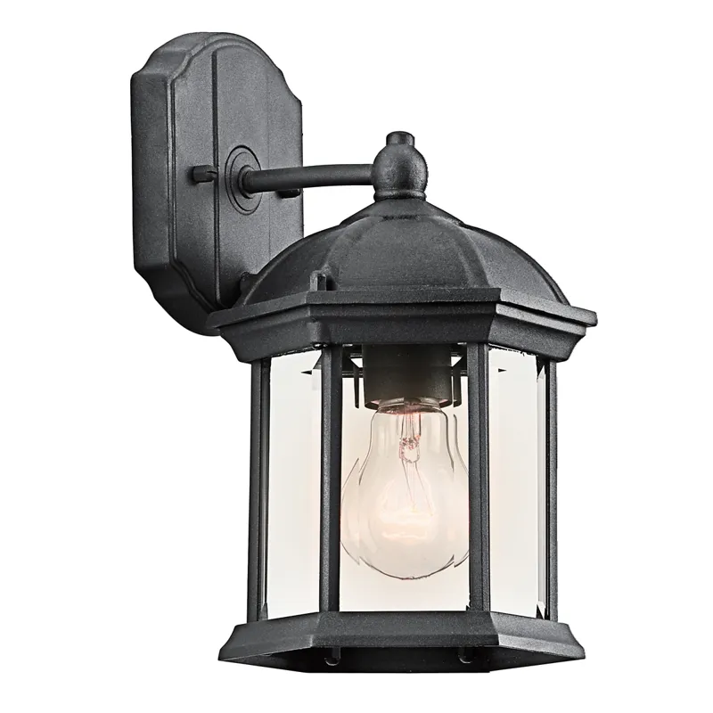 Barrie Collection Outdoor Wall 1Lt BK (Black (Painted))