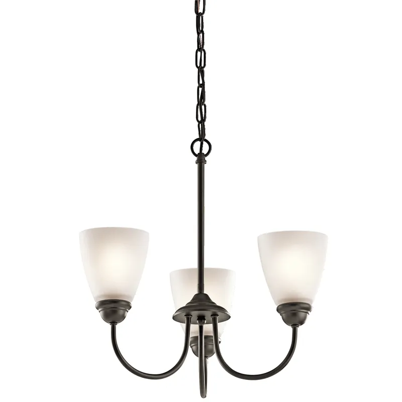 Jolie Collection Jolie 3 Light Mini Chandelier - Olde Bronze OZ (Olde Bronze)