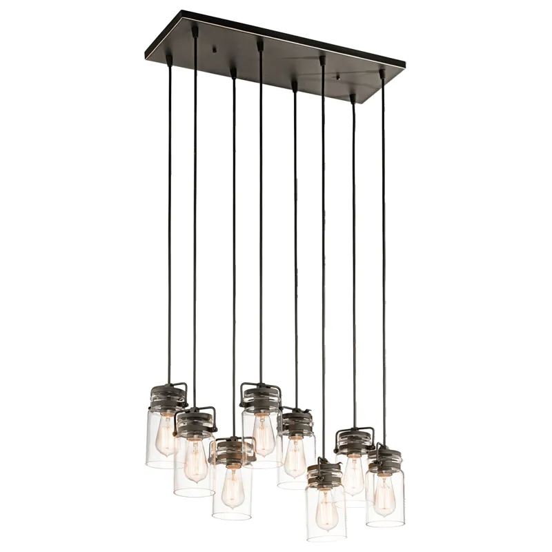 Brinley Collection Brinley 8 light Pendant - Olde Bronze OZ (Olde Bronze)