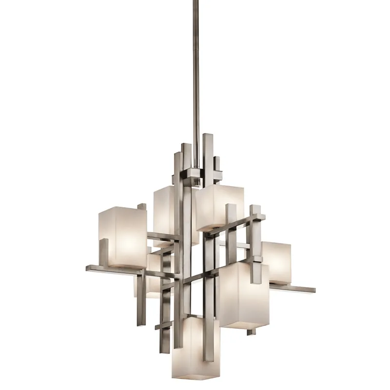 City Lights Collection City Lights 7 Light Halogen Chandelier - CLP (Classic Pewter)