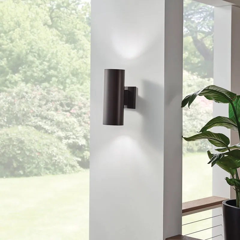 Cylinder 12" Wall Light Architectural Bronze