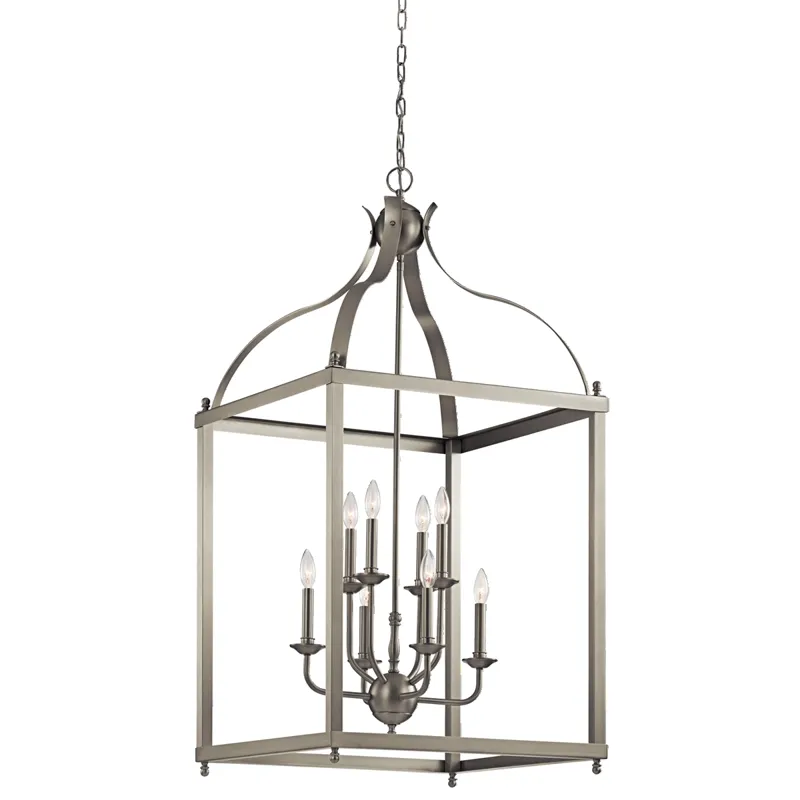 Larkin Collection Larkin 8 Light Foyer Pendant - Brushed Nickel NI (Brushed Nickel)