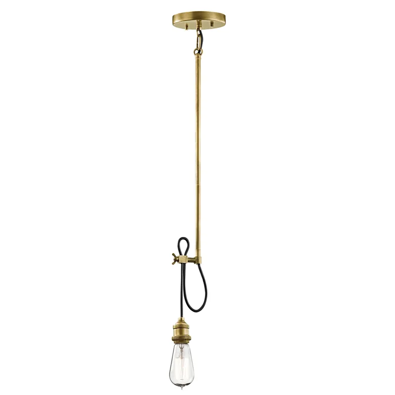 Rumer Collection Rumer 1 Light Mini Pendant/Sconce - NBR NBR (Natural Brass)