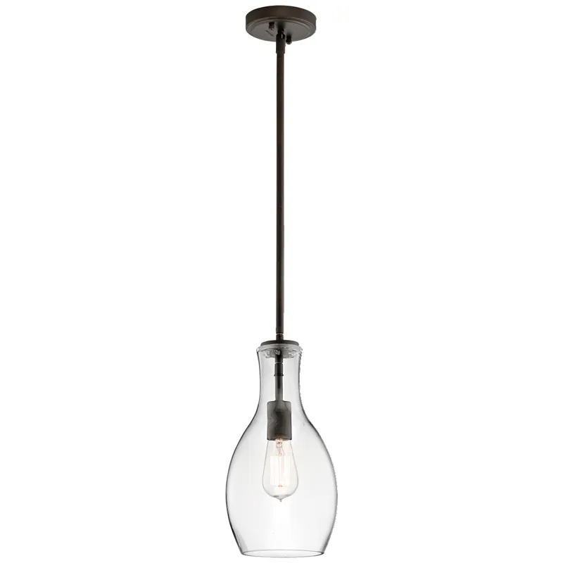 Everly Collection 1 LIght Pendant Olde Brone (Olde Bronze)