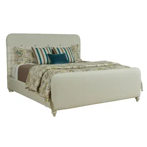 Upholstery Margo Bed W/Matching Footboard - Queen