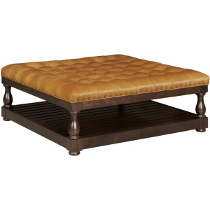 Upholstery Copeland Cocktail Ottoman Leather