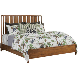 Monogram Walnut Ashburn Slat Bed Footboard W/Rails And Slats - King