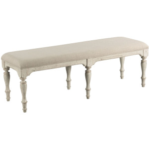 Weatherford - Cornsilk Belmont Dining Bench Jla Fabric